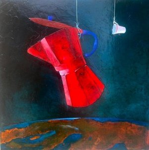 Una caffettiera spaziale