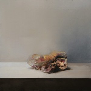 Natura morta di carne e melograni
